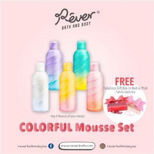Colorful Shower Mousse Set